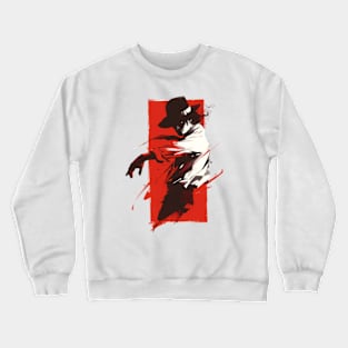 Rhythm Legend - Red, Black and White - Pop Music Crewneck Sweatshirt